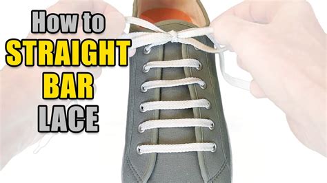 lacing shoes straight across|how to insert shoe laces.